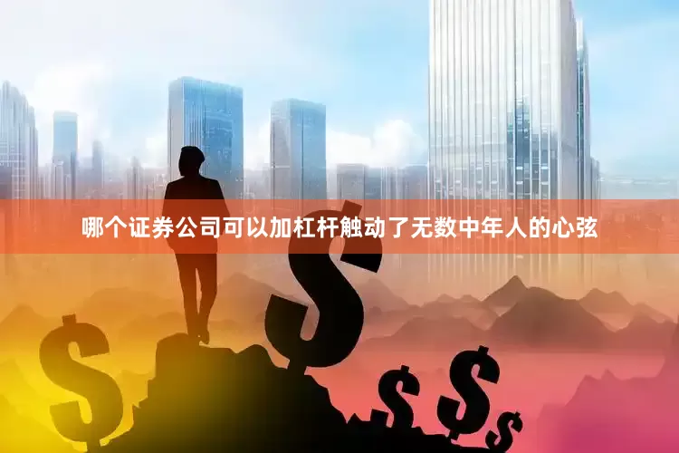 哪个证券公司可以加杠杆触动了无数中年人的心弦